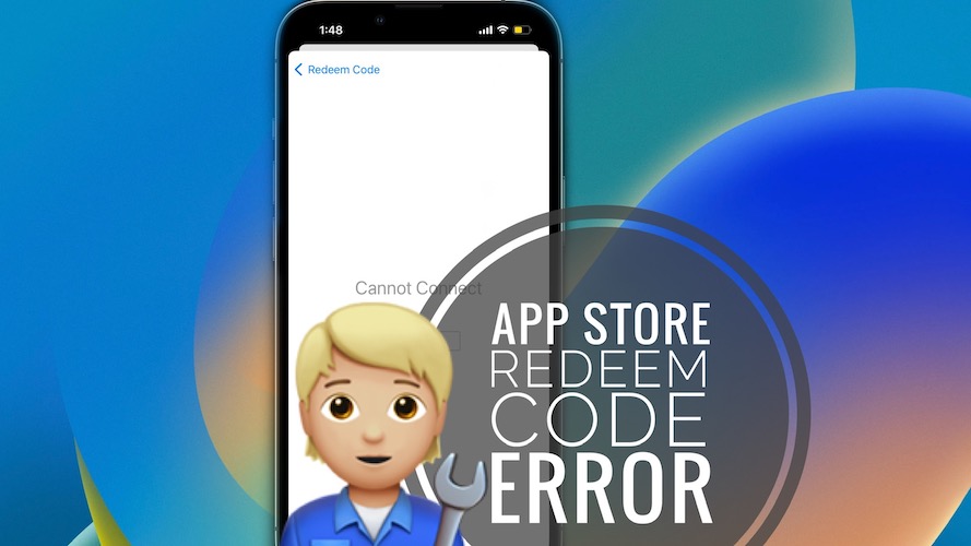 App Store redeem code not working