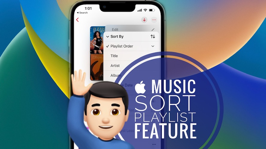 Apple Music sort playlist by
