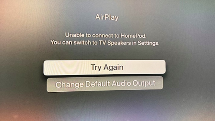 homepod stereo pair not connecting to Apple TV