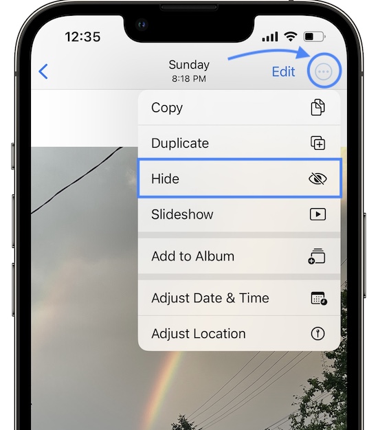 how to lock photos on iphone