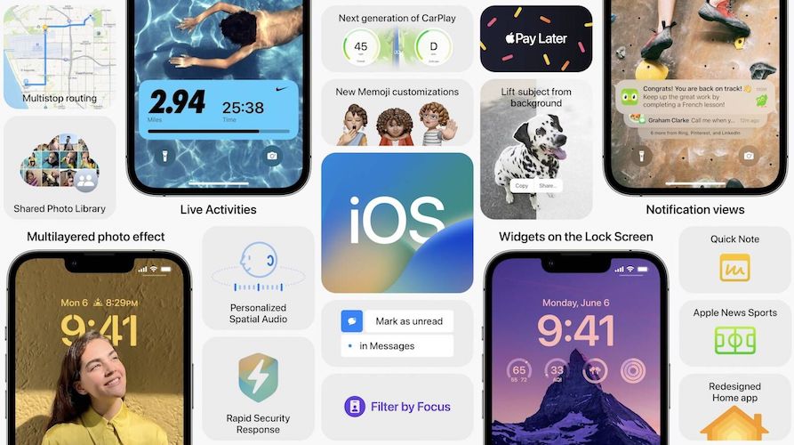 iOS 16 features