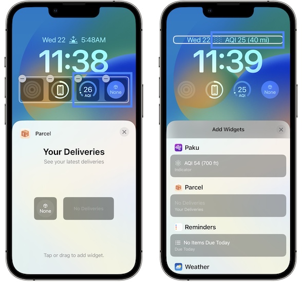 third party lock screen widgets on iphone