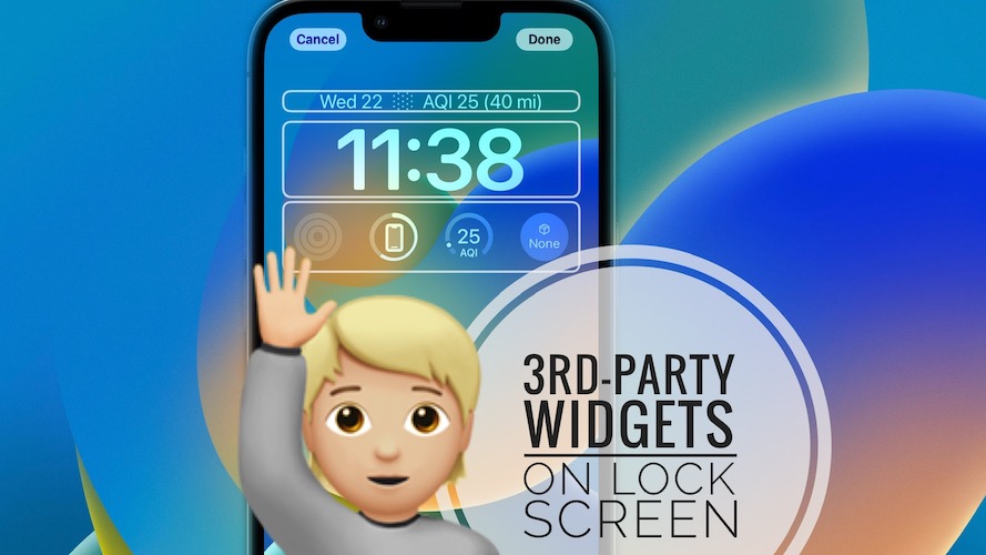 third party widgets on lock screen
