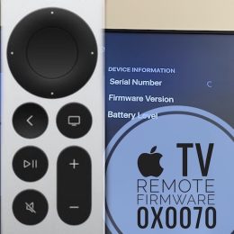 Apple TV Remote firmware 0x0070