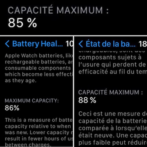 Apple Watch Battery Health 85