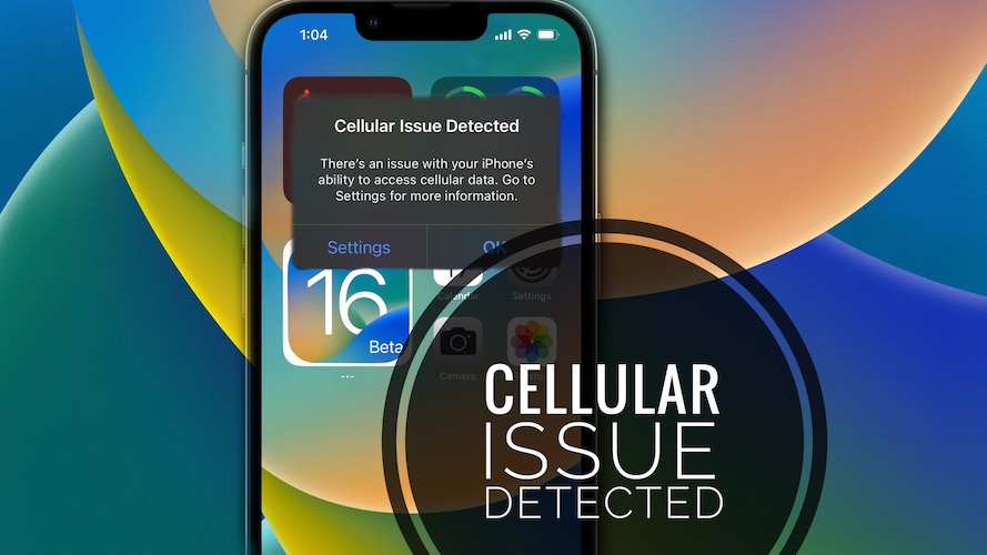 cellular issue detected on iPhone