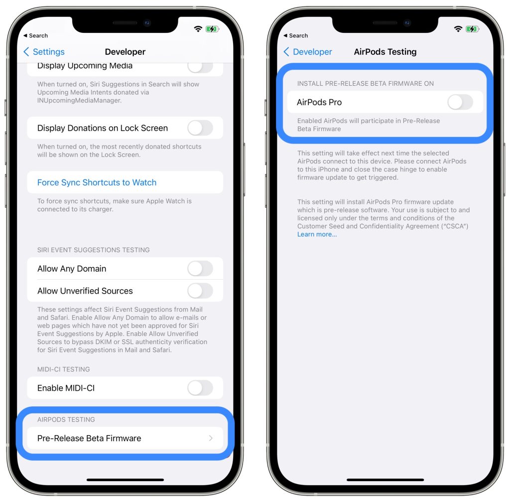 how to install airpods beta firmware