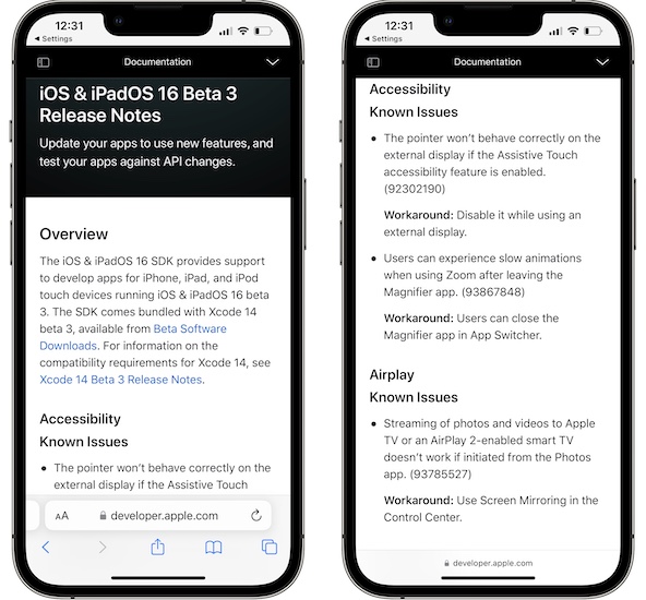 iOS 16 Beta 3 release notes