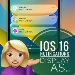 iOS 16 Notifications Display As List