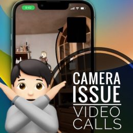 iphone camera not working during video calls