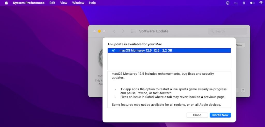 macOS 12.5 release notes
