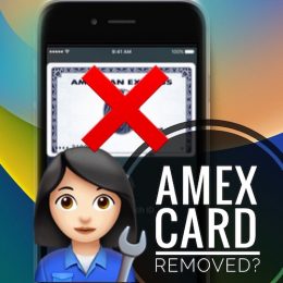 Amex card removed from Apple Pay