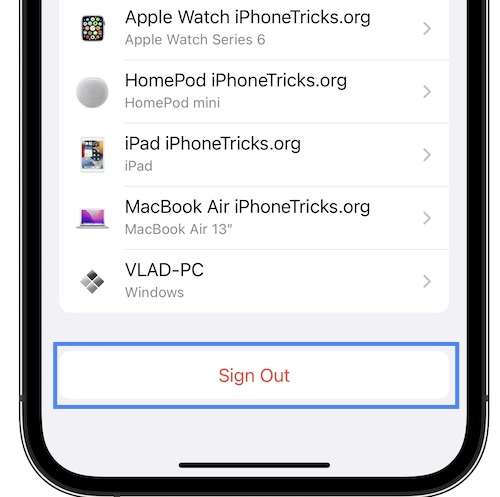 apple id sign out restrictions