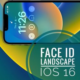 Face ID landscape ios 16