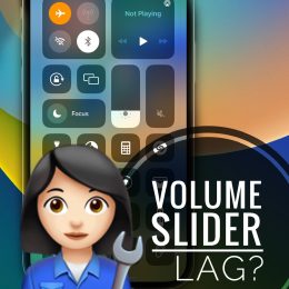 Volume slider lag on iPhone