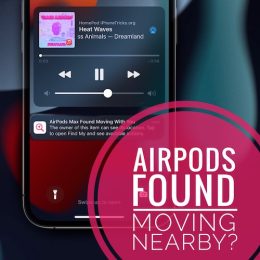 airpods found moving with you notification