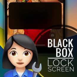 black box on Lock Screen