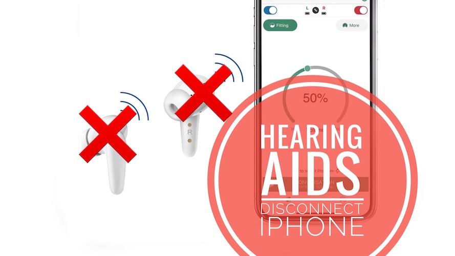 hearing aids disconnect from iPhone
