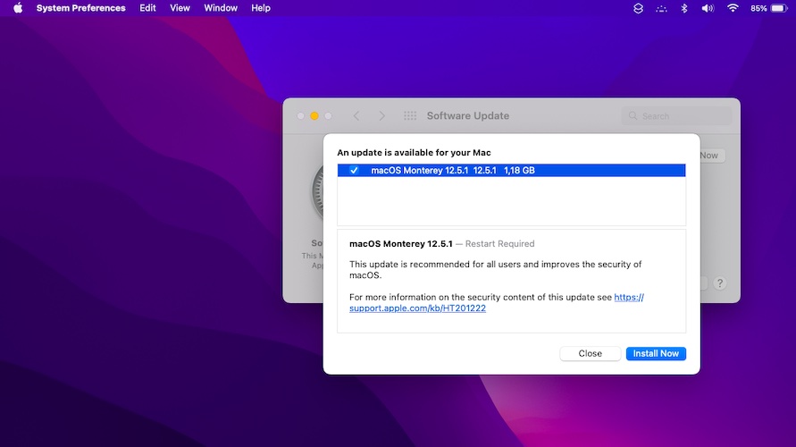 macOS Monterey 12.5.1 release notes