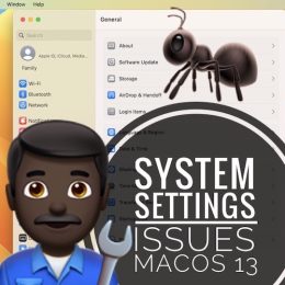 macos Ventura System Settings issues