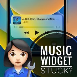 music widget stuck on Lock Screen