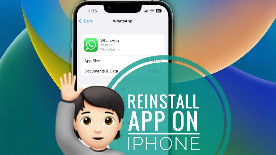 reinstall app on iPhone