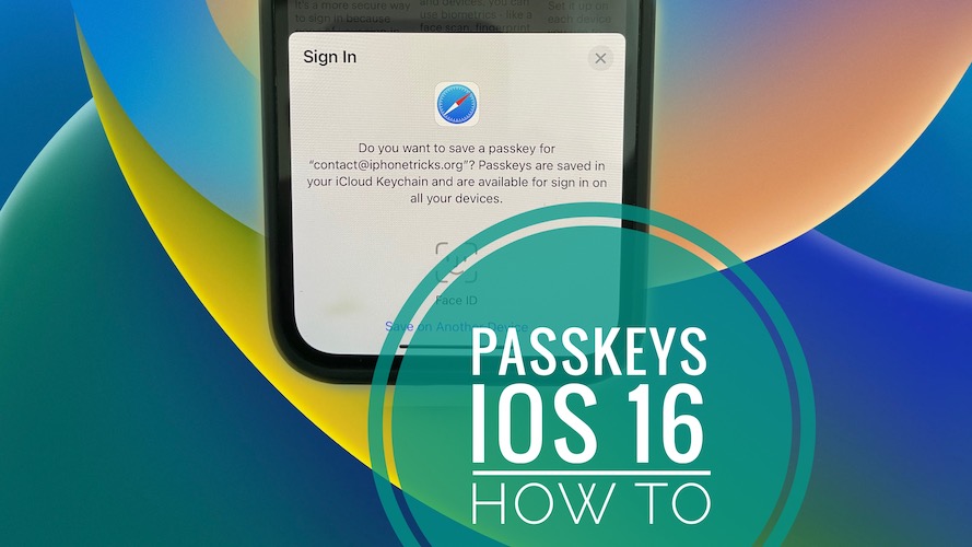 save passkey in iCloud Keychain