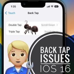 Back Tap not working ios 16