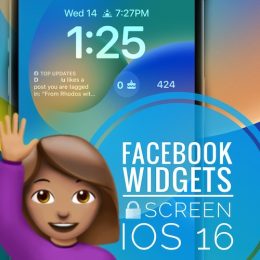 Facebook Lock Screen widgets iOS 16