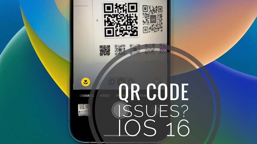 QR code scanner not working in iOS 16