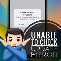 Unable to Check for Update iOS 16.1
