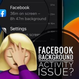facebook background activity on iphone