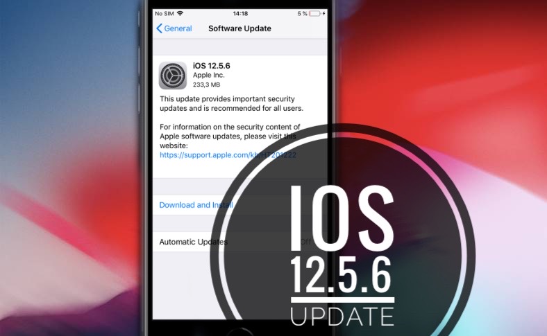 iOS 12.5.6 update
