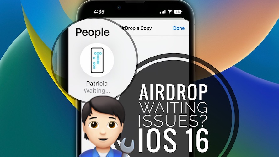 iOS 16 AirDrop not working