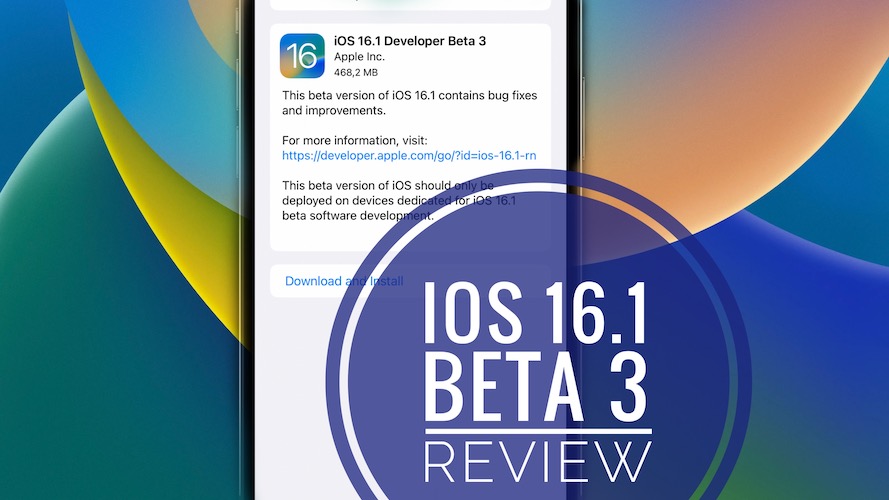 iOS 16.1 beta 3
