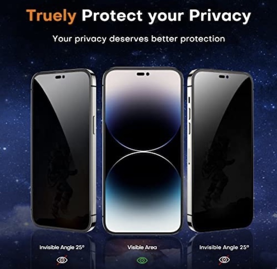 iphone 14 pro privacy screen protector