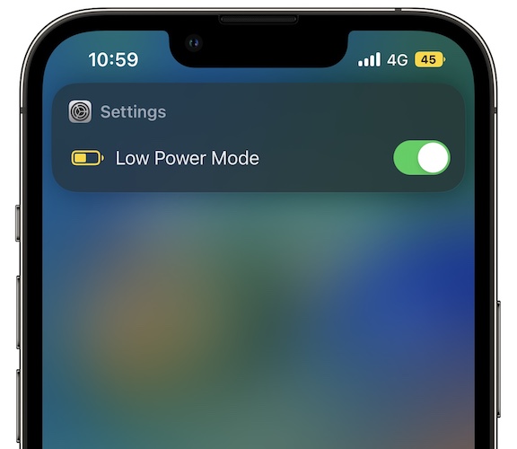 low power mode icon in ios 16 beta 8
