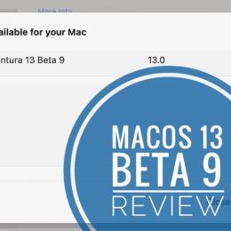 macOS 13 Beta 9 update