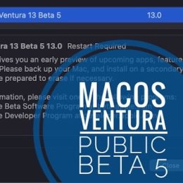 macOS Ventura Public Beta 5