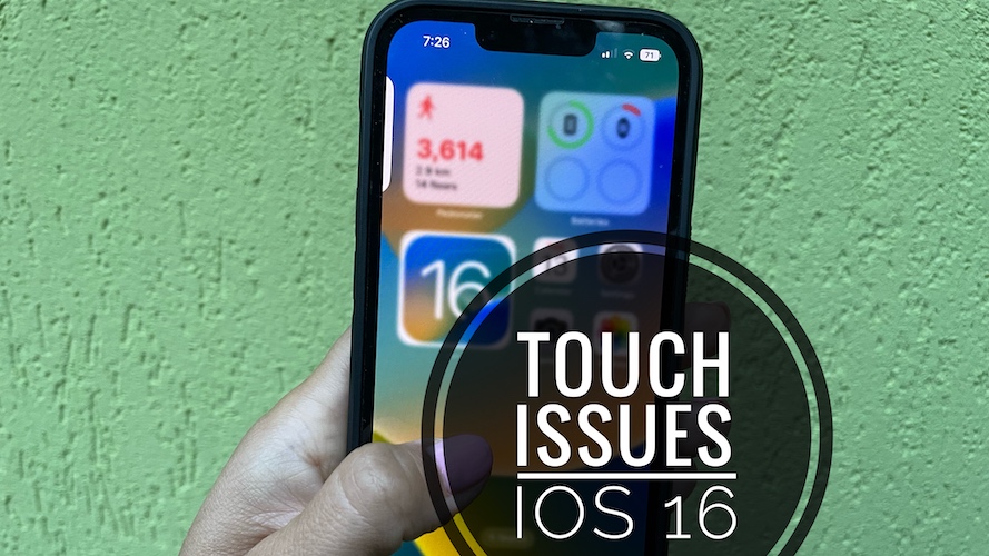 touch screen not working ios 16