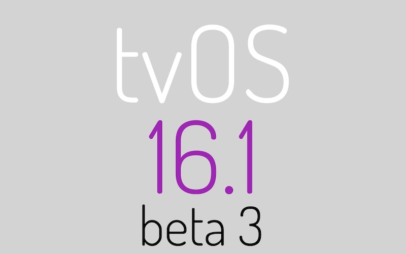 tvOS 16.1 beta 3