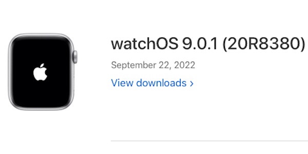 watchos 9.0.1 build number