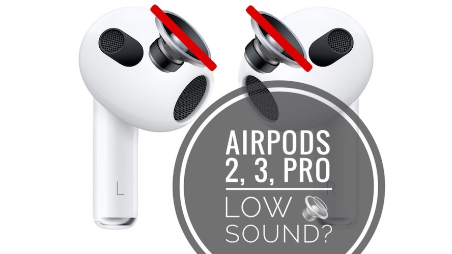 AirPods 3 low sound