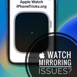 apple watch mirroring not working