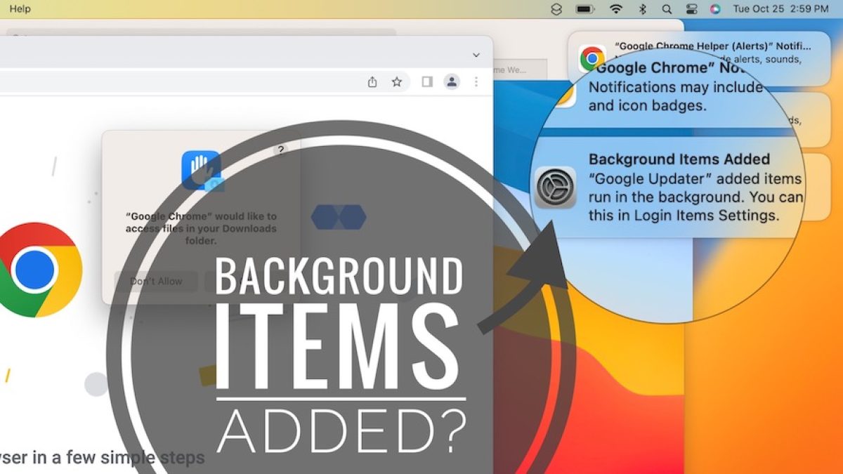 Background Items Added, Login Item Added: macOS Ventura Tips