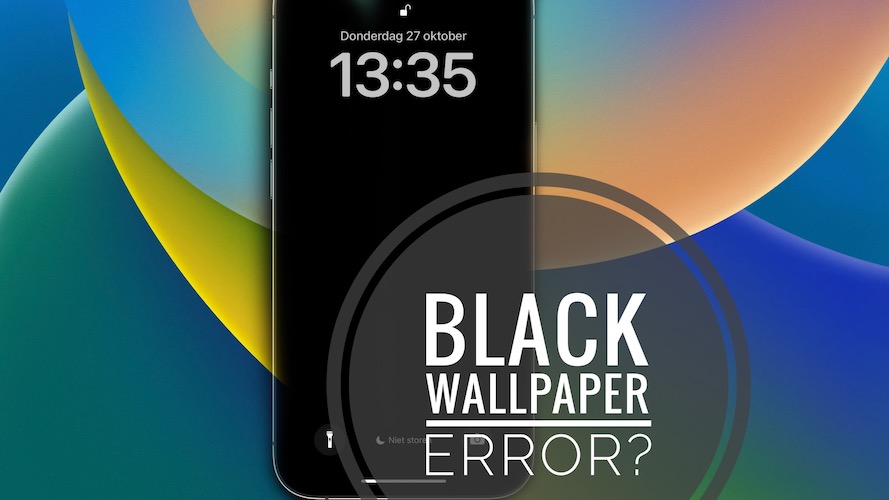 black wallpaper issue iOS 16