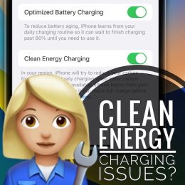 clean energy charging ios 16