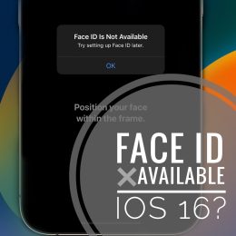 face id not available ios 16