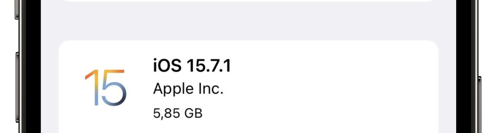 iOS 15.7.1 update