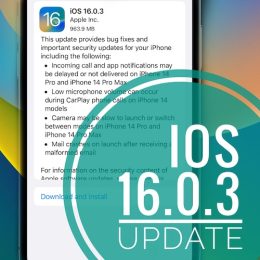 iOS 16.0.3 update